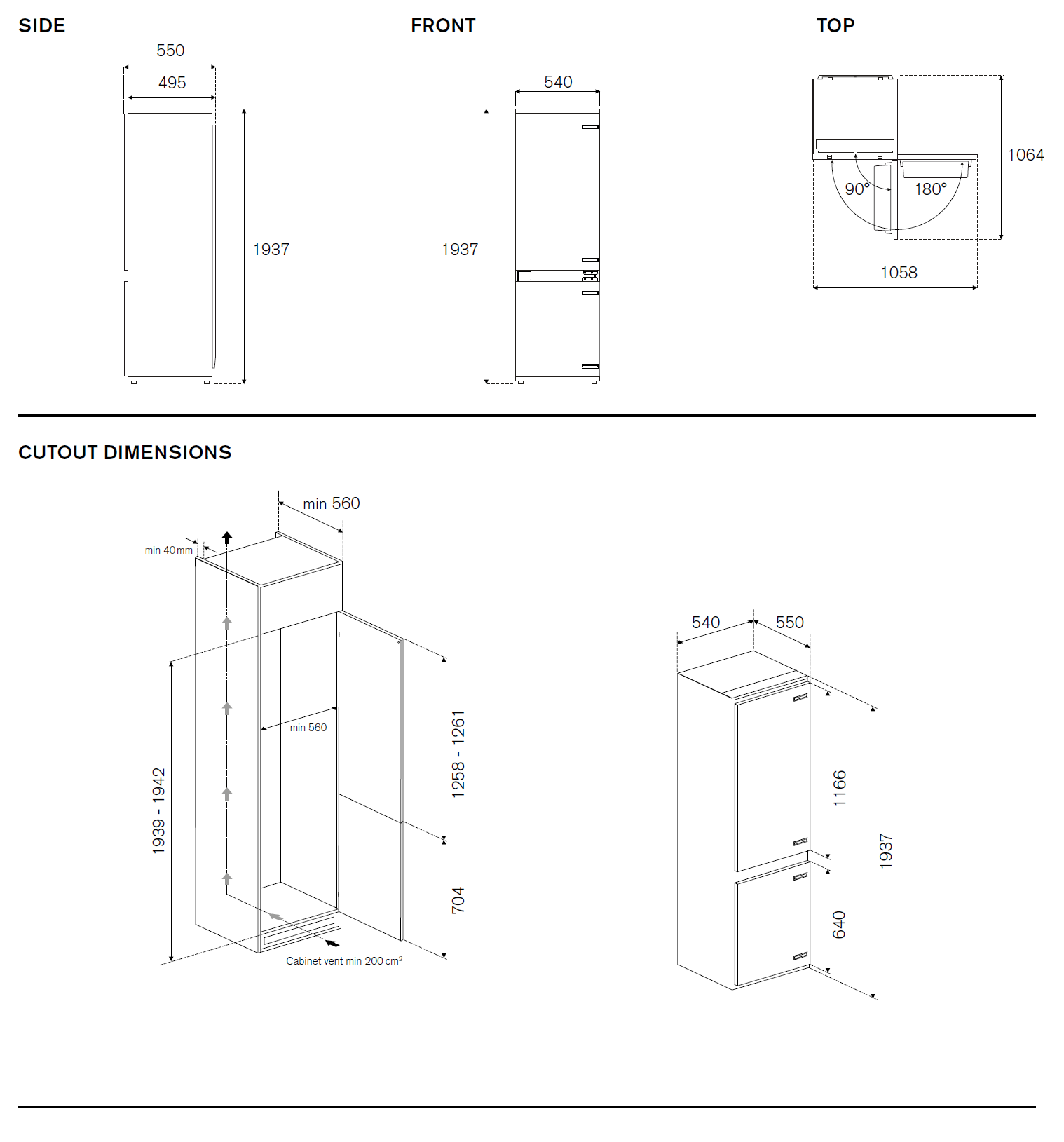 ΨΥΓΕΙΟΚΑΤΑΨΥΚΤΗΣ BERTAZZONI REF604BBNP TC-S | ΕΝΤΟΙΧΙΖΟΜΕΝΟΣ ΨΥΓΕΙΟΚΑΤΑΨΥΚΤΗΣ 2