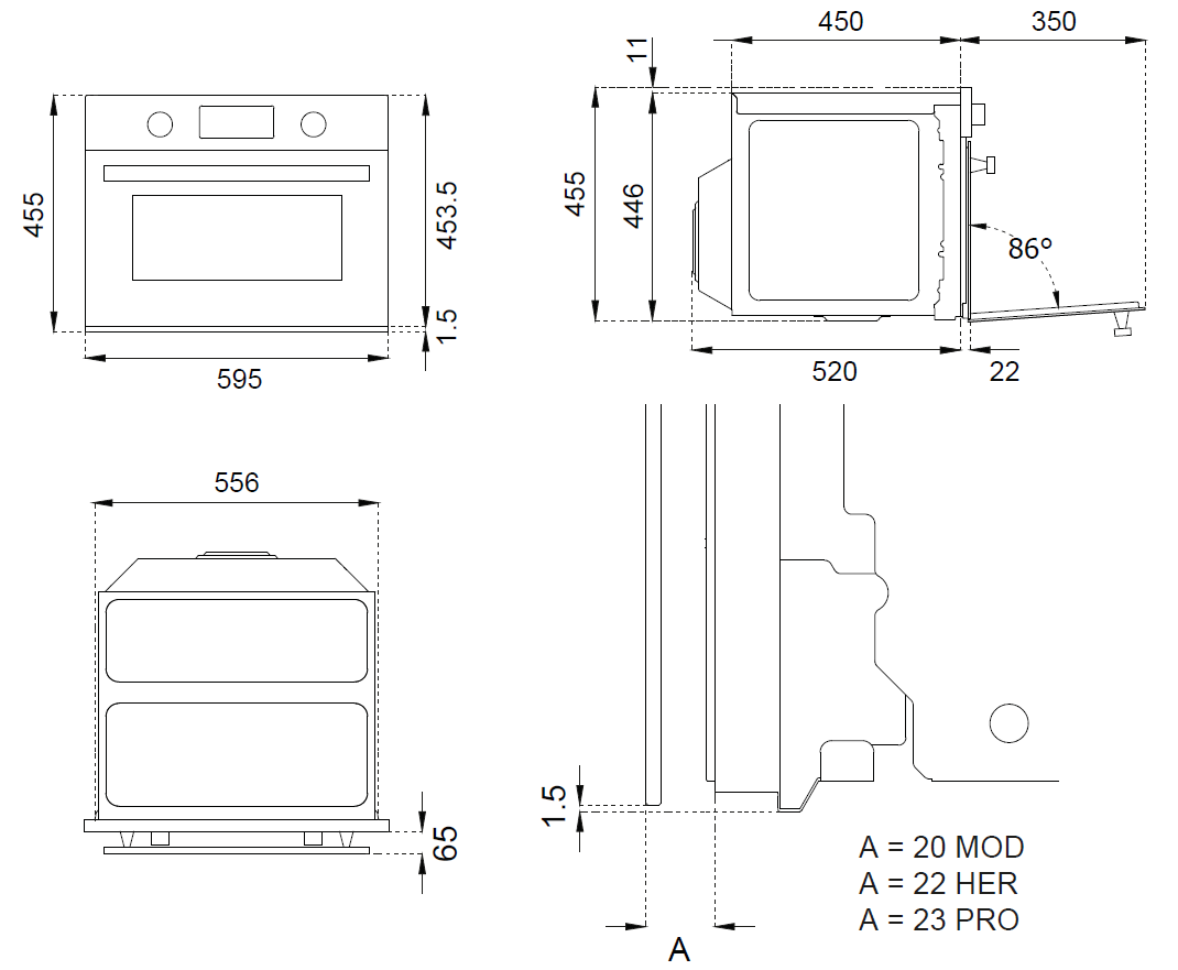 ΦΟΥΡΝΟΣ BERTAZZONI F457MODMWTX | ΦΟΥΡΝΟΣ ΗΛΕΚΤΡΙΚΟΣ ΚΑΙ ΜΙΚΡΟΚΥΜΑΤΩΝ 4